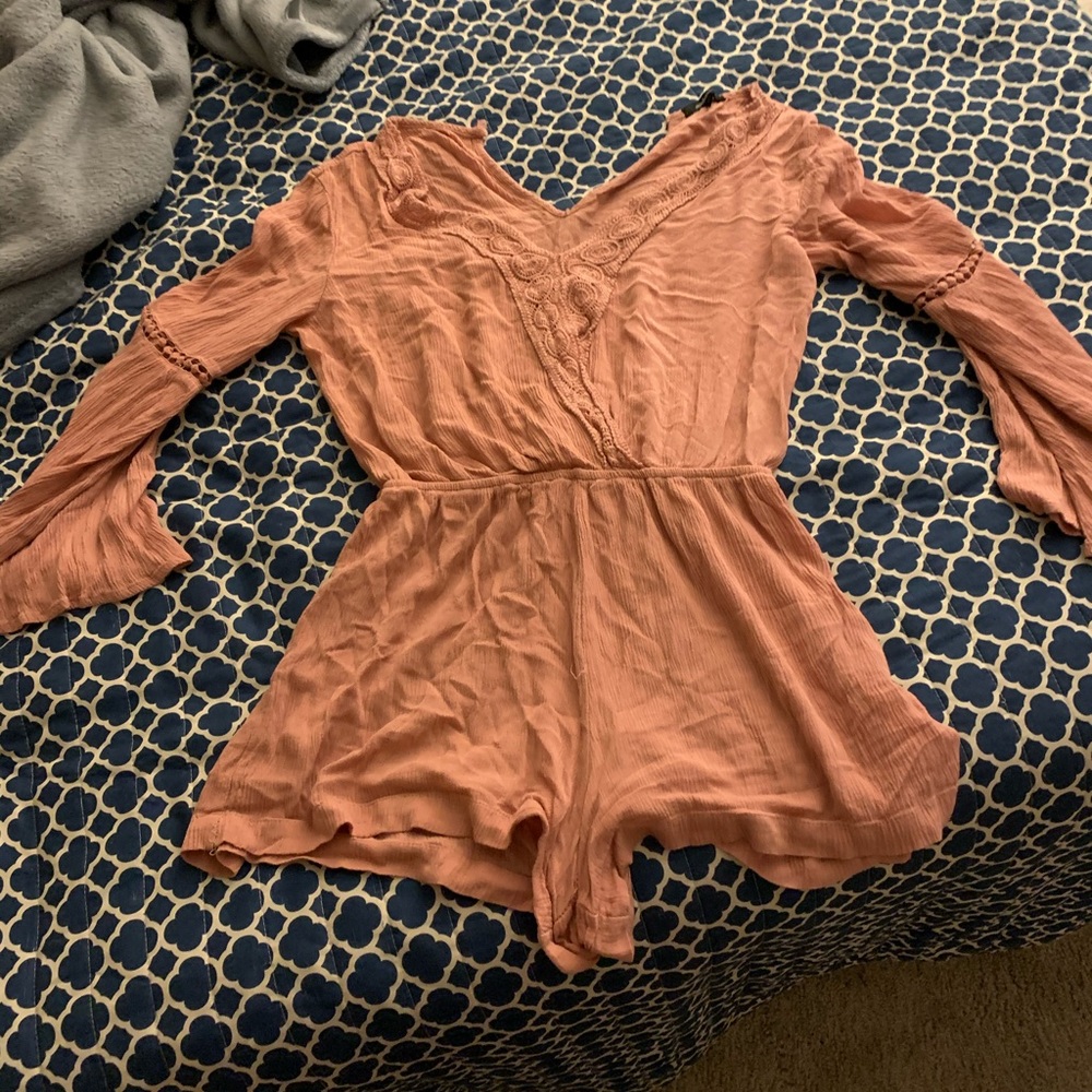 Romper. Light Blush Pink. Medium.